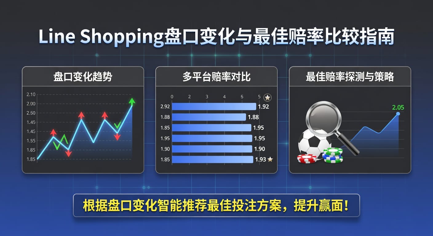 Line Shopping 最佳赔率比较：体育竞猜优化技巧