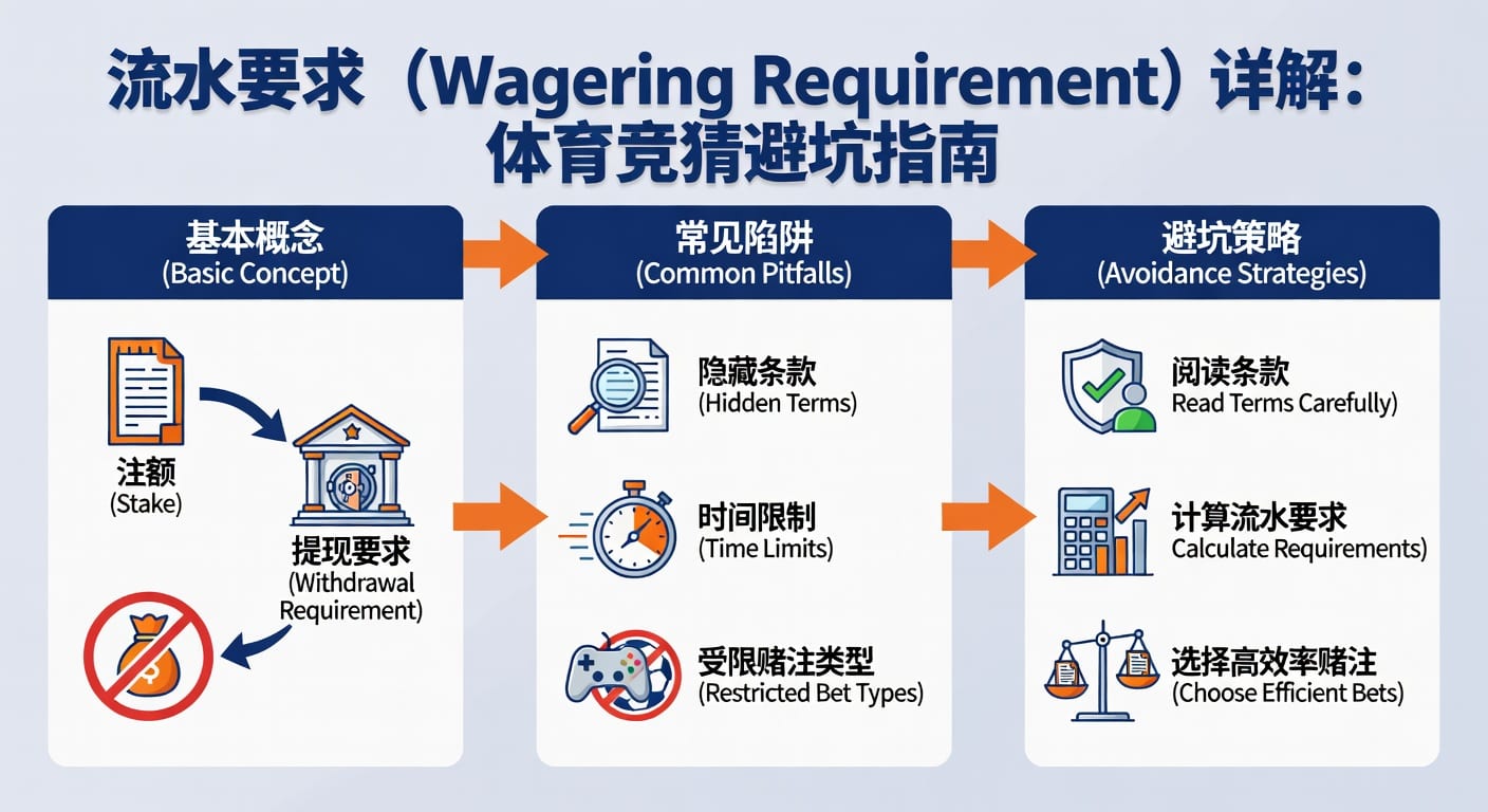 流水要求 sports wagering requirement 详解：体育竞猜指南